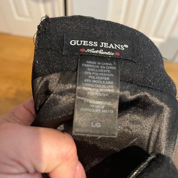 Dark charcoal grey wool skirt - Picture 5 of 5